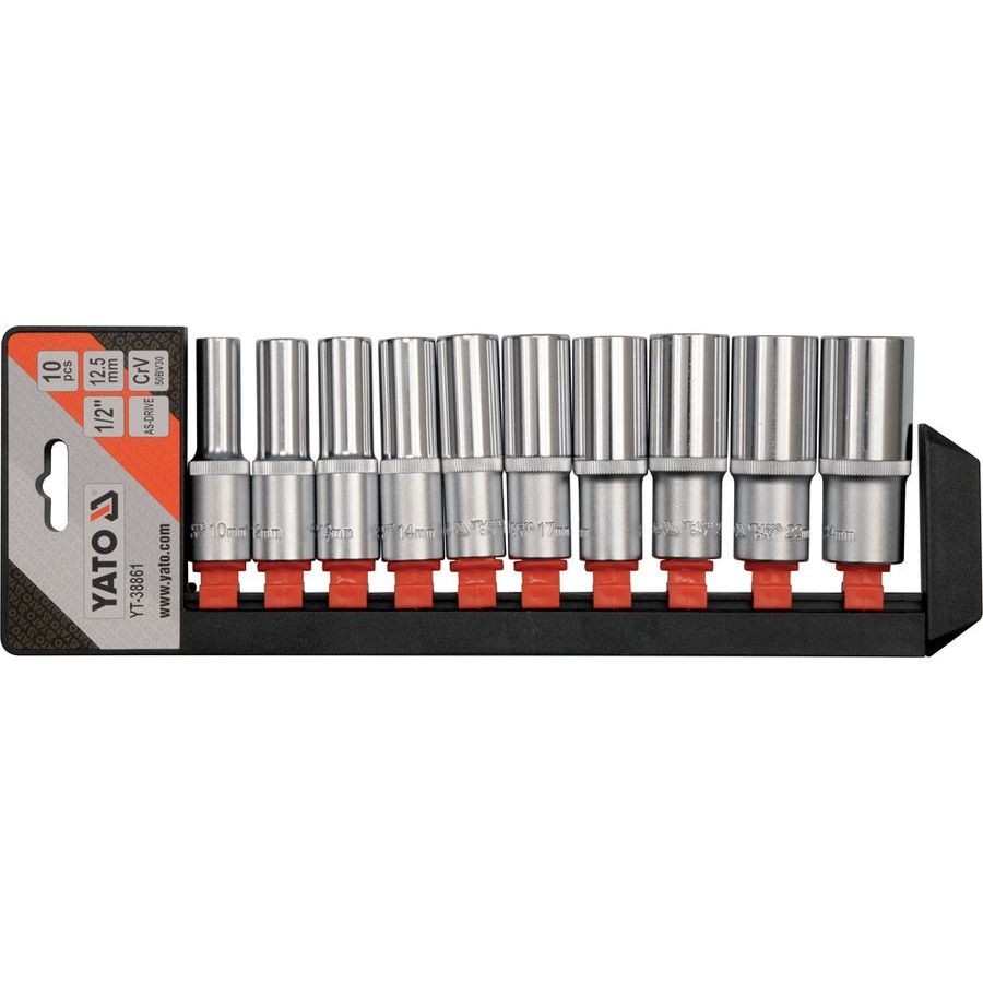 YATO Socket Set 1/2" 10 pcs