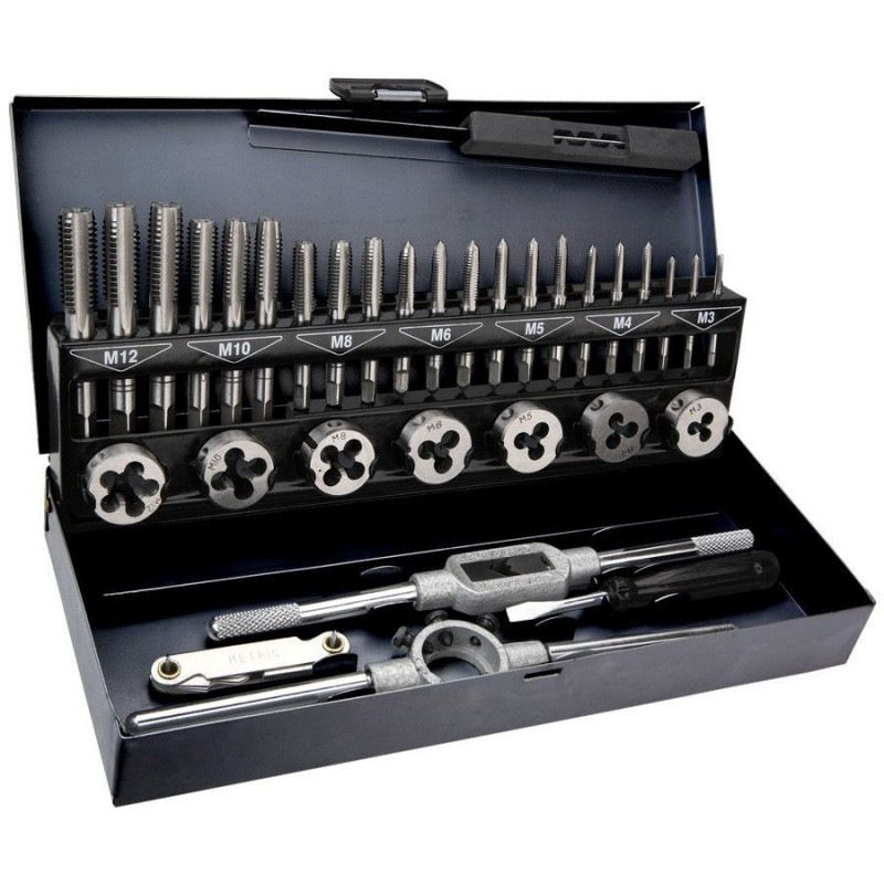 TOPEX Tap and Die Set 32 pcs Hand Tools Sets Hand Tools