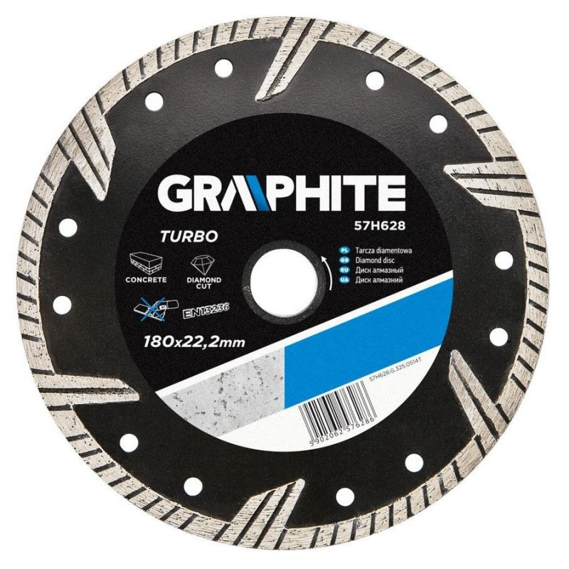 Graphite Disc Rv Graphite Diamond disc 180mm, Turbo For Stone