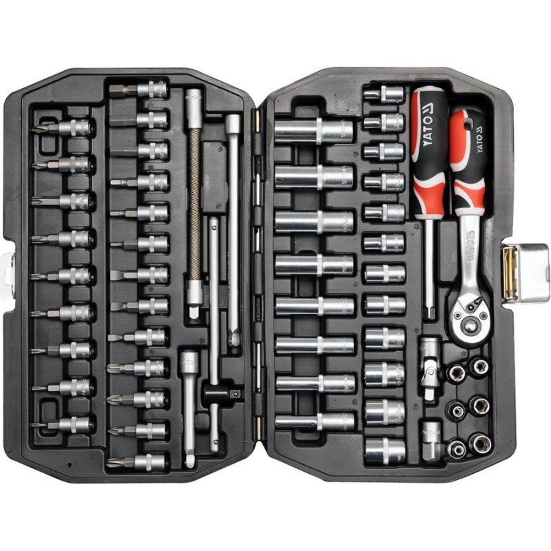 YATO Professional Ratchet Socket Set 1/4" 56 pcs (YT1450) Socket