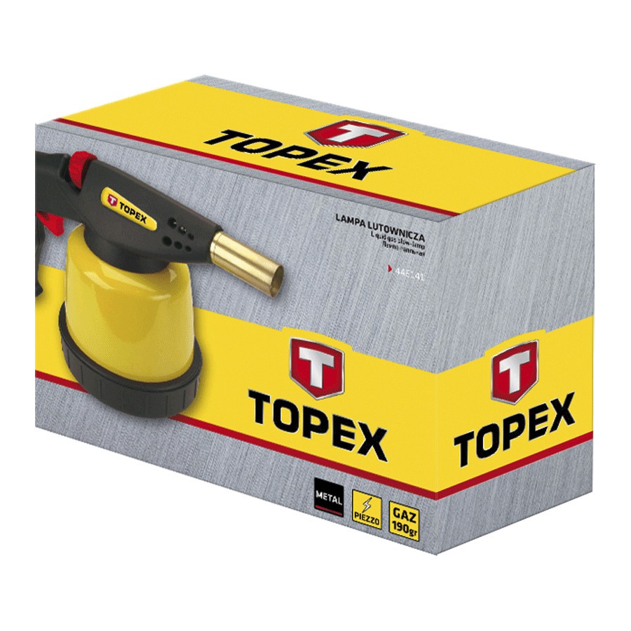 TOPEX Blow Torch Burner with Butan Gas Cartridge (Piezo Ignition) BBQ