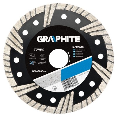 Graphite Diamond disc 125mm, Turbo For Stone