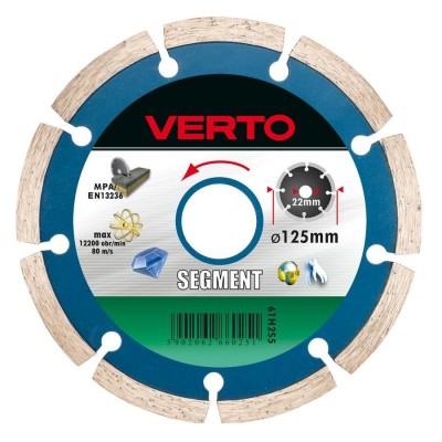 Verto Segmented diamond blade 125mm