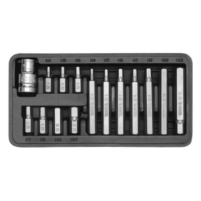 YATO HEX SCREWDRIVER BIT SET 15PC 