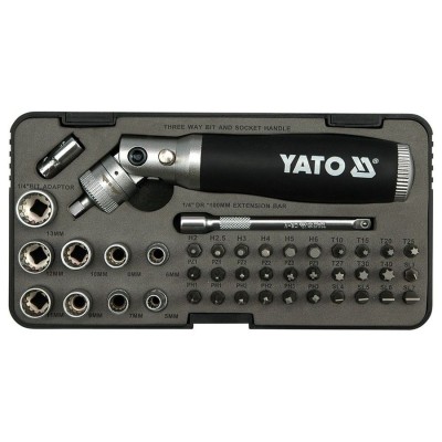 YATO Ratchet Screwdriver Socket Set 42 pcs