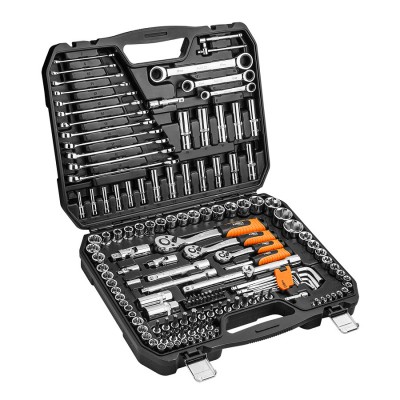 NEO Drive Metric Socket Wrench Set 1/4