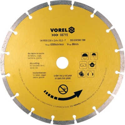 Vorel Segmented diamond blade 230mm