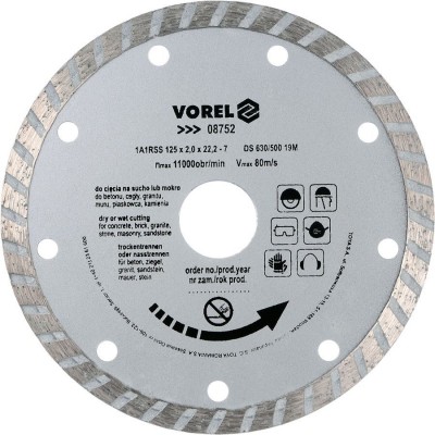Vorel Turbo Diamond Disc 125mm 