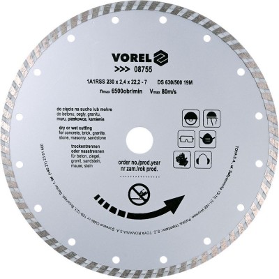 Vorel Turbo Diamond Disc 230mm 