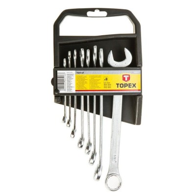 Topex 8pc Combination spanner set  6-19mm
