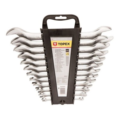 Topex 12pc Open End Spanner Set 6-32mm