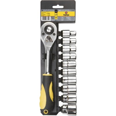 TOPEX Drive Ratchet & Socket Set 1/2