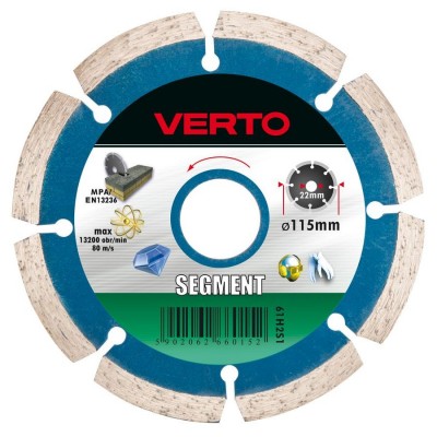 Verto Segmented diamond blade 115mm