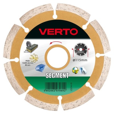 Verto Segmented diamond blade 115mm