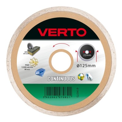 Verto Diamond disc, Continuous Rim Blade 125mm 