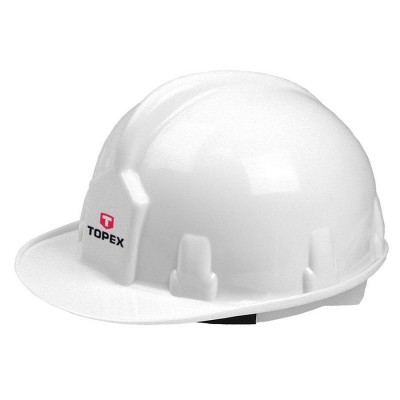 Topex Safety PPE Hard Hat Helmet Head Protection - White