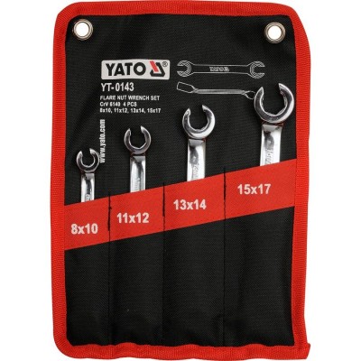 YATO Flare Nut Wrench Spanner Set 8-17mm (YT-0143)
