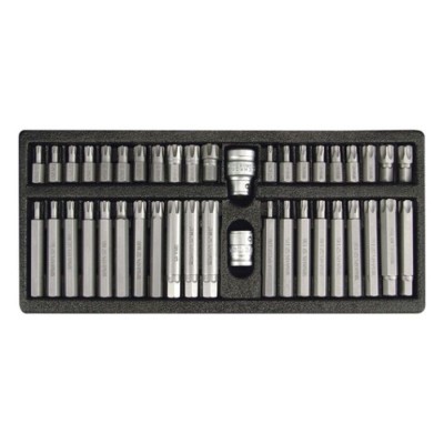 YATO RIBE & TORX SCREWDRIVER BIT SET 42PC