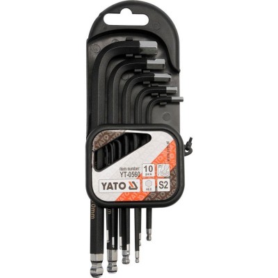 YATO Ball-End Hex Key Set 10Pc