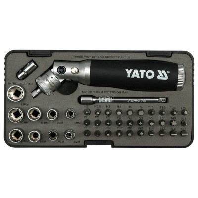 YATO Ratchet Screwdriver Socket Set 42 pcs