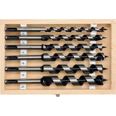 YATO SDS Plus Wood Auger Drill Set 10-20mm, 6 pcs