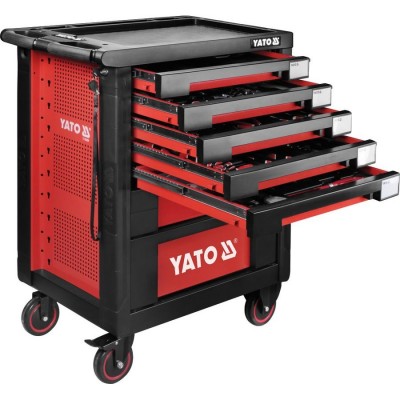 YATO 7 Drawers Service Garage Tool Cabinet With Tool Set 189 pcs