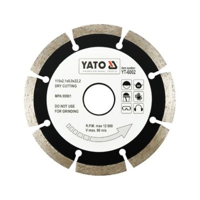 YATO Diamond Cutting Disc Segmented Blade 115mm