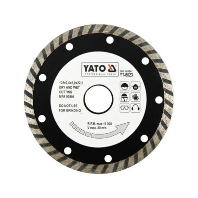 YATO Turbo Diamond Disc/Blade 125mm