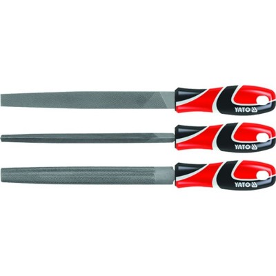 YATO Professional Steel 250mm File Set of 3Pcs